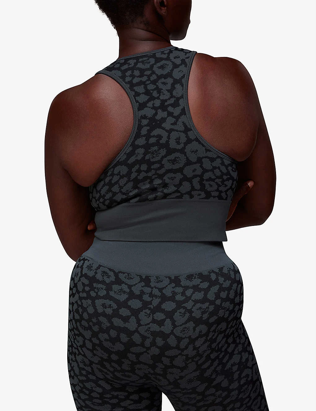 Whistles Animal-print Seamless Stretch-jersey Sports Bra 4 Whistles Animal-print Seamless Stretch-jersey Sports Bra - Image 4