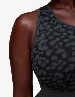 Whistles Animal-print Seamless Stretch-jersey Sports Bra 9 Whistles Animal-print Seamless Stretch-jersey Sports Bra -The Fashion Shop R04056800 BLACK ALT04