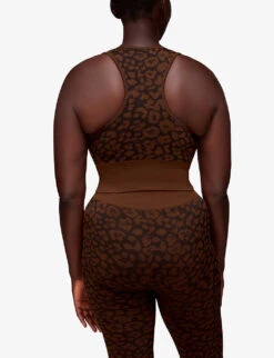 Whistles Animal-print Seamless Stretch-jersey Sports Bra 8 Whistles Animal-print Seamless Stretch-jersey Sports Bra -The Fashion Shop R04056801 MULTICOLOURED ALT03