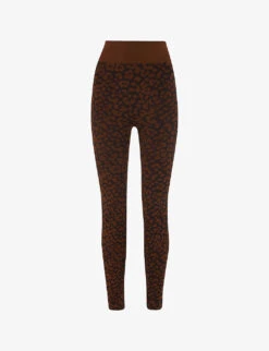 Whistles Animal-print Seamless Stretch-jersey Leggings