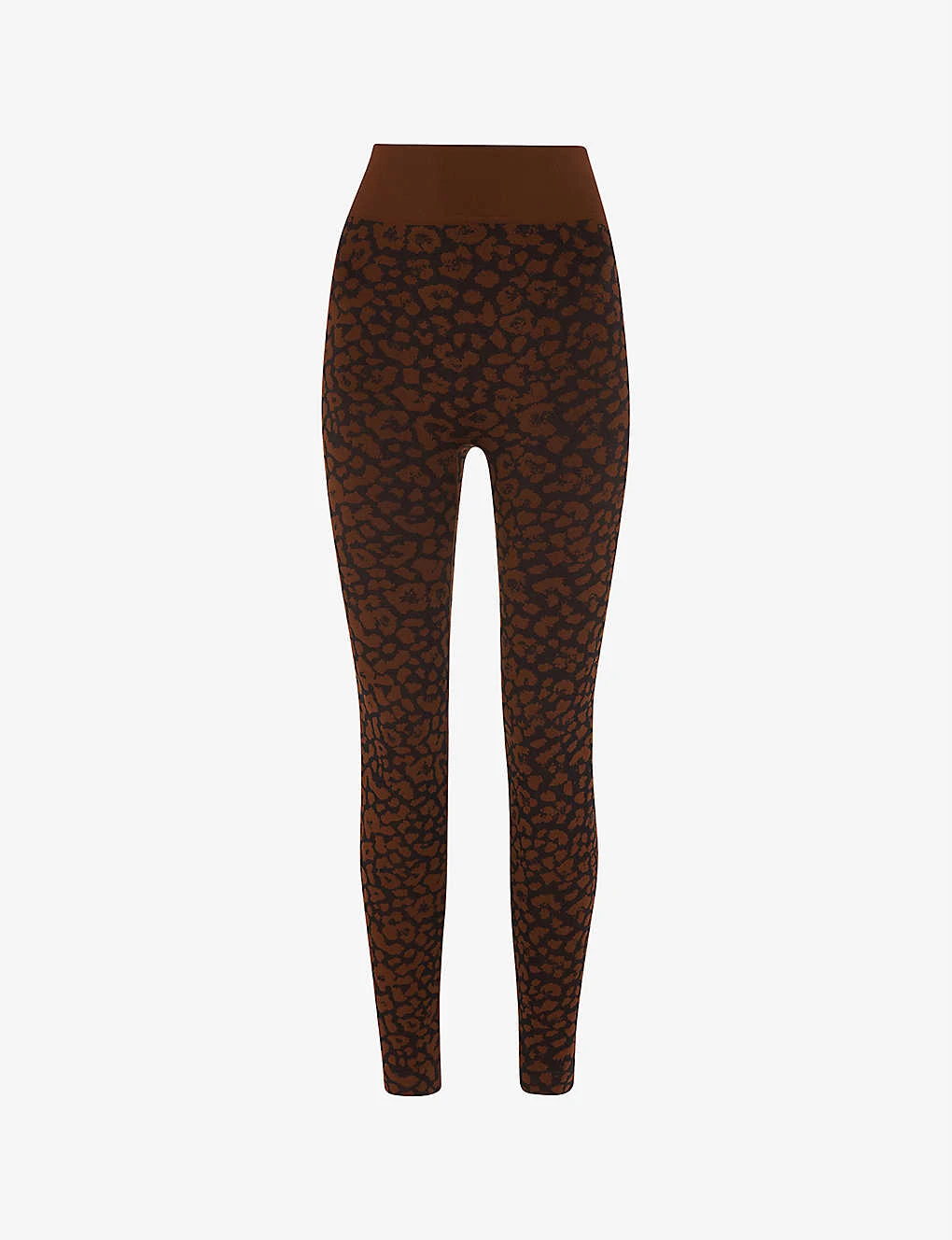 Whistles Animal-print Seamless Stretch-jersey Leggings 1 Whistles Animal-print Seamless Stretch-jersey Leggings