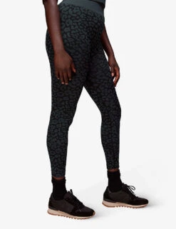 Whistles Animal-print Seamless Stretch-jersey Leggings 7 Whistles Animal-print Seamless Stretch-jersey Leggings -The Fashion Shop R04056803 BLACK ALT02