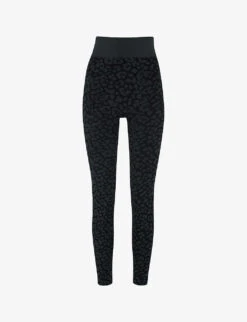 Whistles Animal-print Seamless Stretch-jersey Leggings