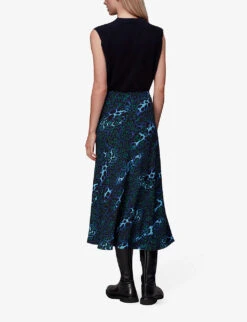 Whistles Night Cat Leopard-print Woven Midi Skirt 8 Whistles Night Cat Leopard-print Woven Midi Skirt -The Fashion Shop R04057353 MULTICOLOURED ALT03