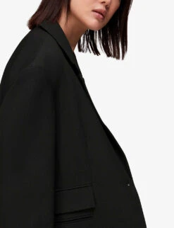 Whistles Carla Oversized-fit Woven Blazer 9 Whistles Carla Oversized-fit Woven Blazer -The Fashion Shop R04057354 BLACK ALT04