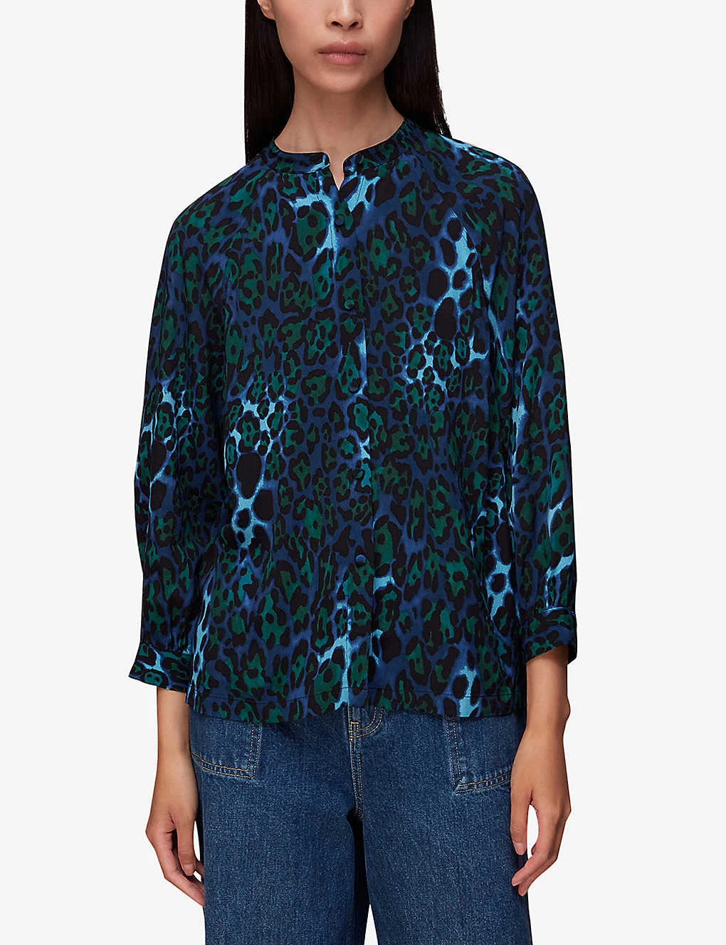 Whistles Night Cat Leopard-print Woven Shirt 3 Whistles Night Cat Leopard-print Woven Shirt - Image 3