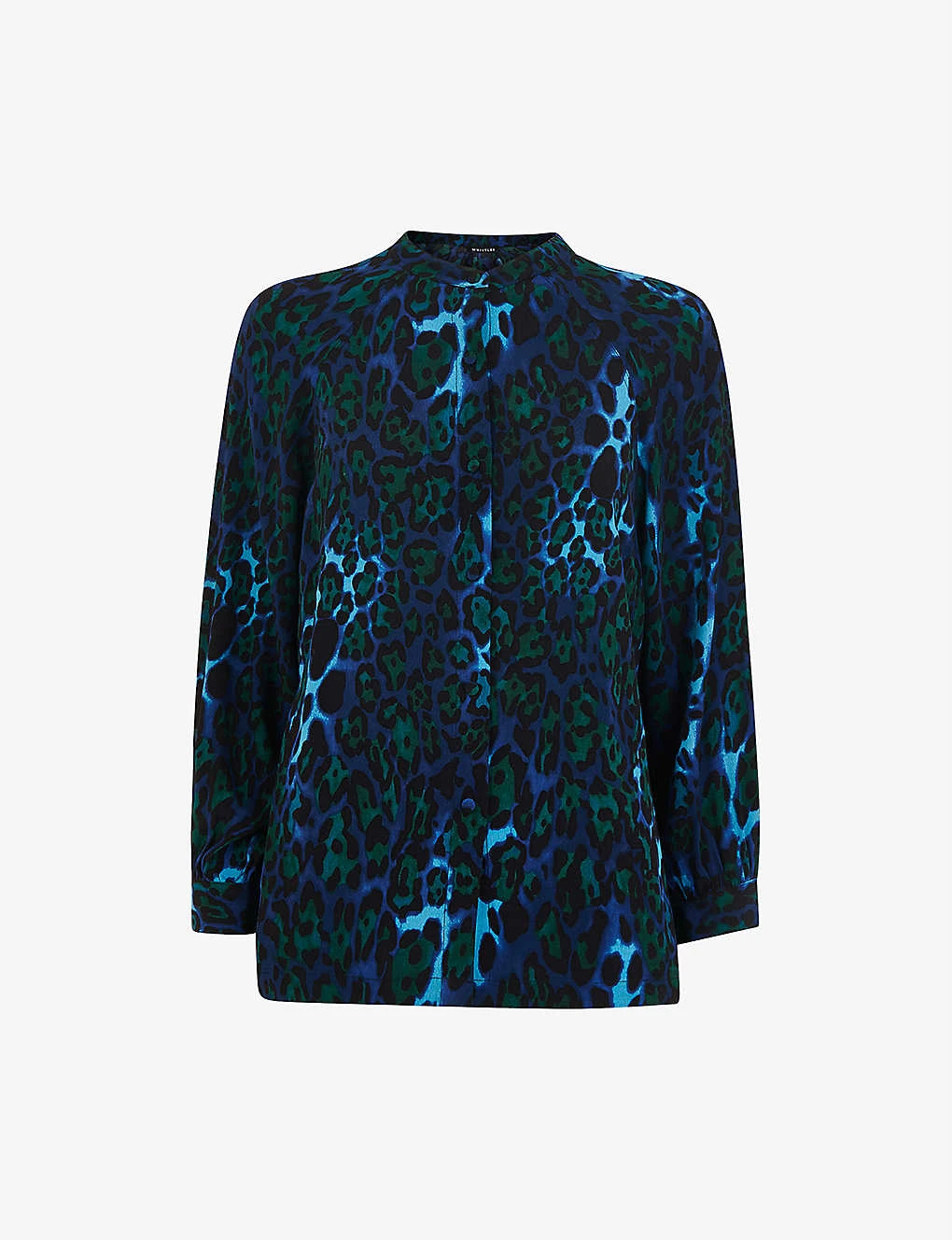 Whistles Night Cat Leopard-print Woven Shirt 1 Whistles Night Cat Leopard-print Woven Shirt