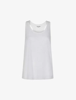 Whistles Scoop-neck Racerback Cotton Vest Top