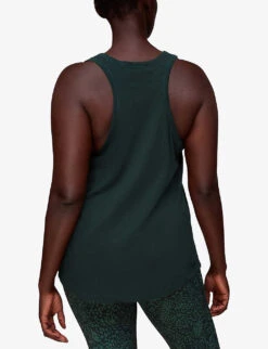 Whistles Scoop-neck Racerback Cotton Vest Top 8 Whistles Scoop-neck Racerback Cotton Vest Top -The Fashion Shop R04057359 DARKGREEN ALT03