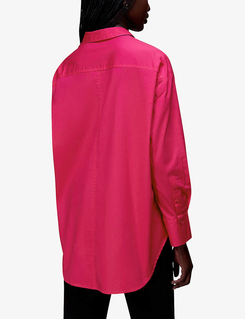Whistles Collared Oversized-fit Cotton Shirt 4 Whistles Collared Oversized-fit Cotton Shirt - Image 4