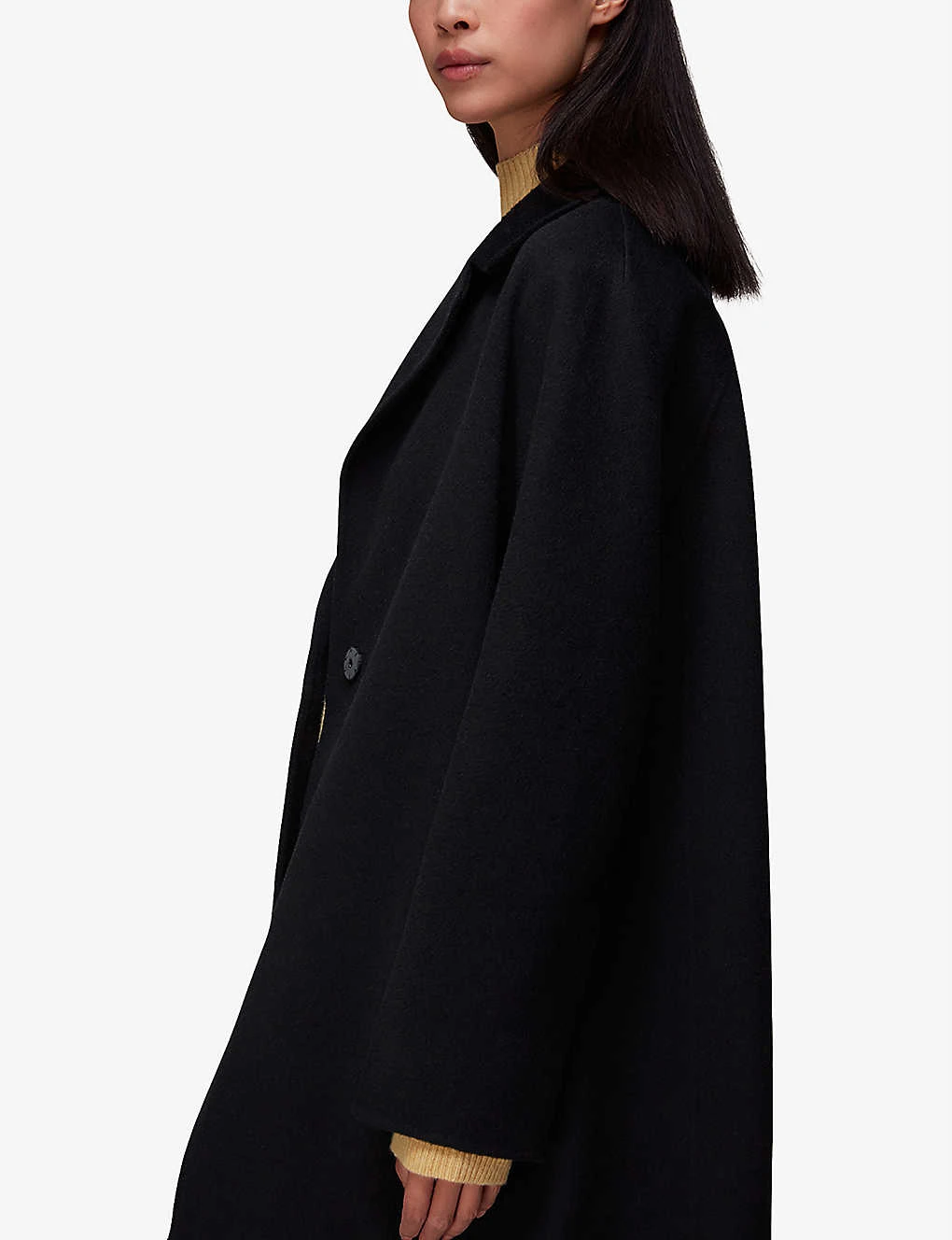 Whistles Double-faced Cocoon-shape Wool Coat 5 Whistles Double-faced Cocoon-shape Wool Coat - Image 5