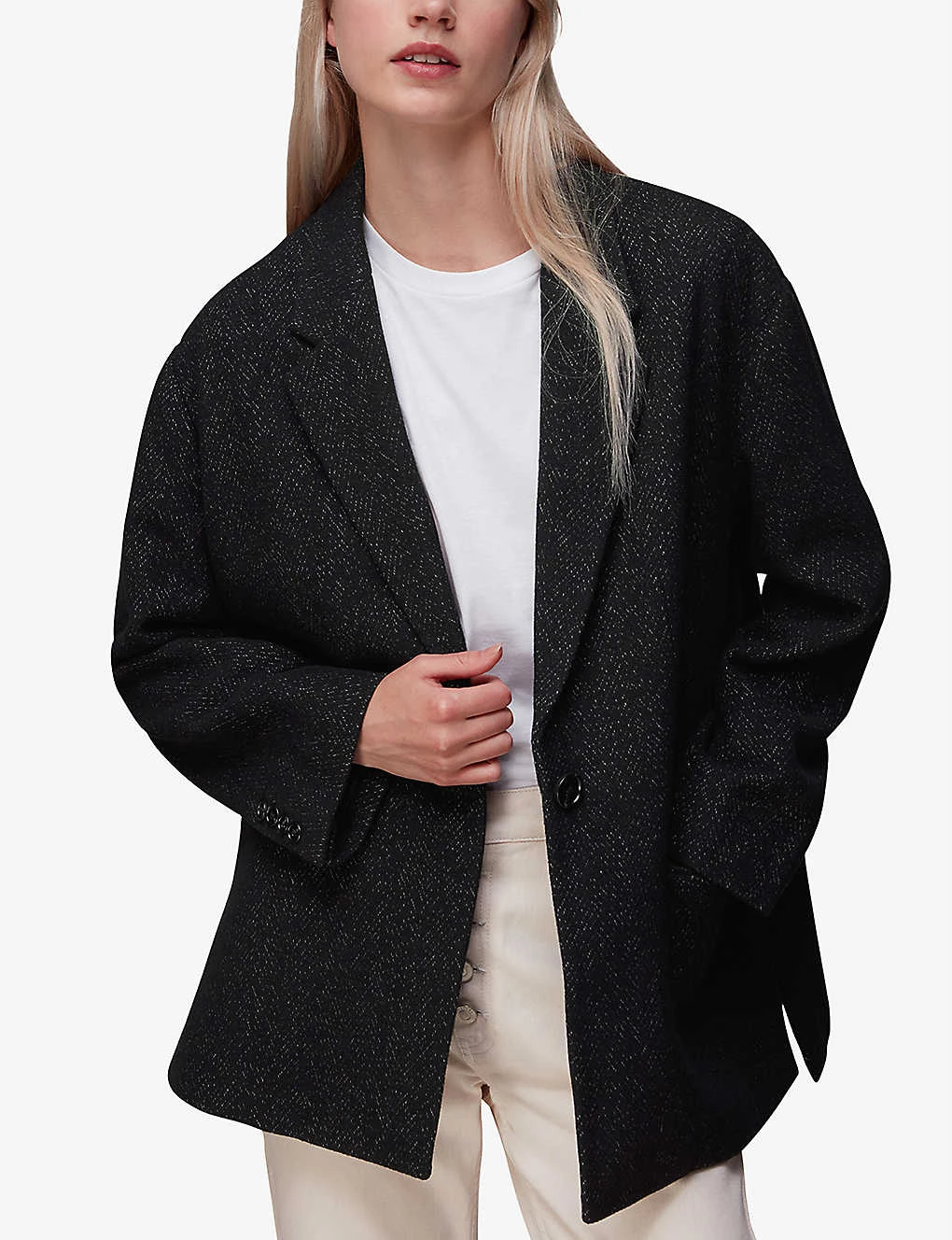 Whistles Maria Single-breasted Woven Coat 3 Whistles Maria Single-breasted Woven Coat - Image 3