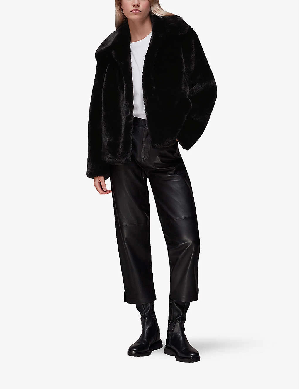 Whistles Drew Boxy-fit Faux-fur Coat 2 Whistles Drew Boxy-fit Faux-fur Coat - Image 2