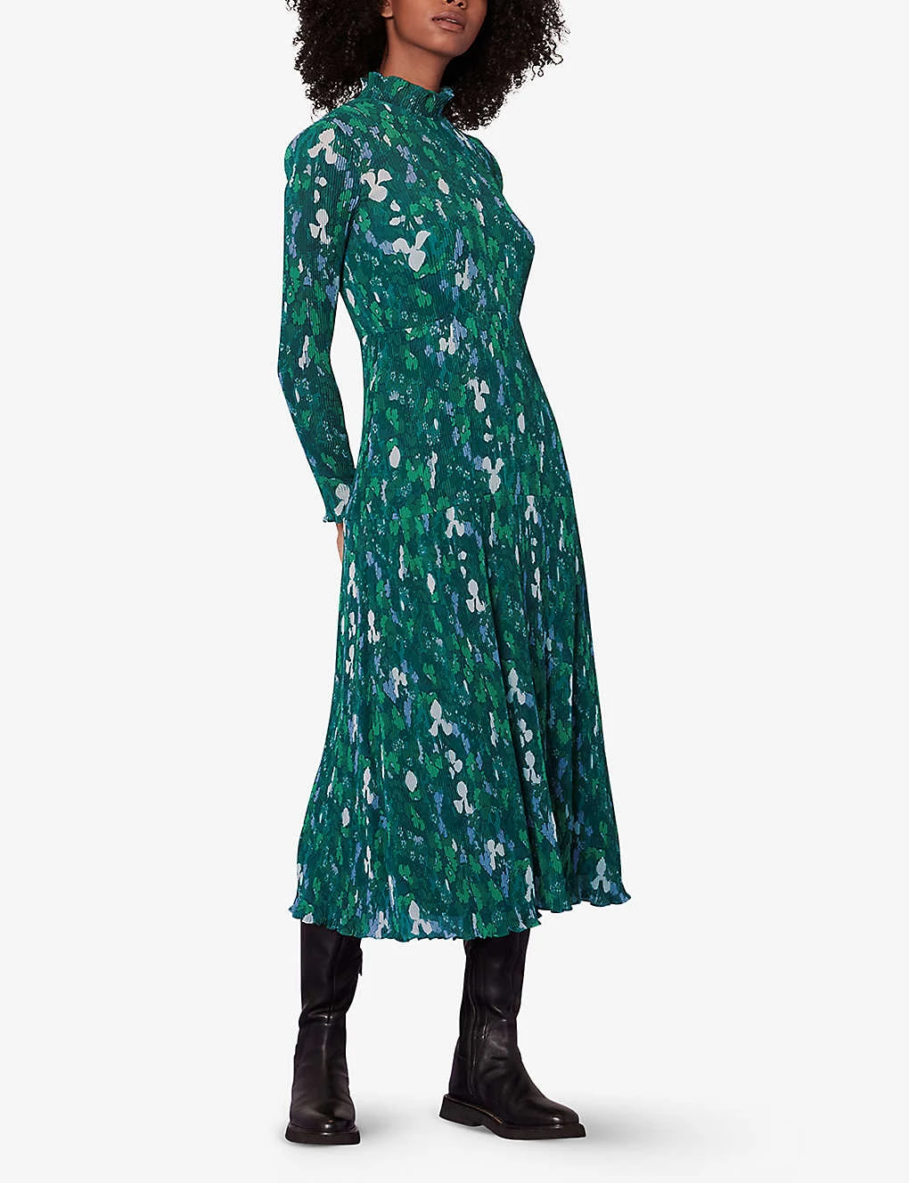 Whistles Kaleidoscope Recycled-polyester Midi Dress 2 Whistles Kaleidoscope Recycled-polyester Midi Dress - Image 2