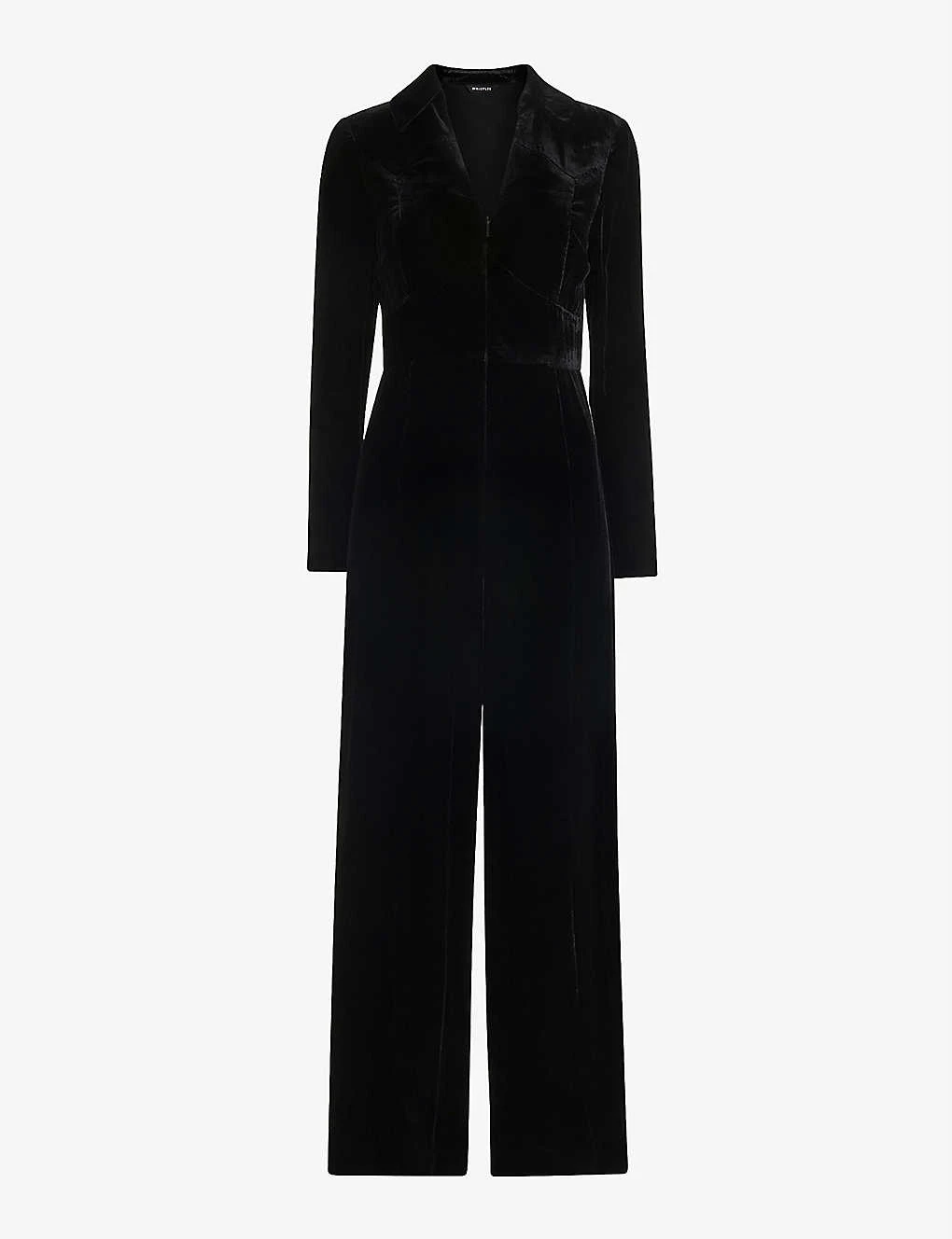 Whistles V-neckline Woven Jumpsuit 1 Whistles V-neckline Woven Jumpsuit