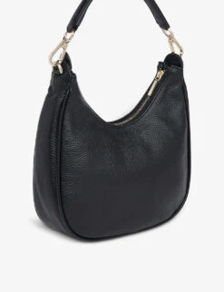 Whistles Leather Shoulder Bag -The Fashion Shop R04068741 BLACK ALT02