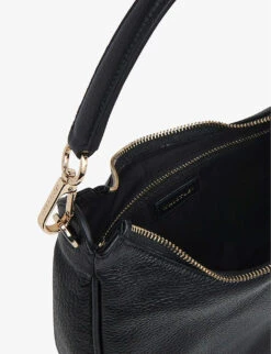 Whistles Leather Shoulder Bag -The Fashion Shop R04068741 BLACK ALT03