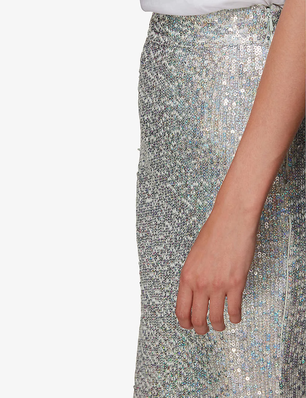 Whistles Sequin-embellished High-waist Recycled-polyester Midi Skirt 5 Whistles Sequin-embellished High-waist Recycled-polyester Midi Skirt - Image 5