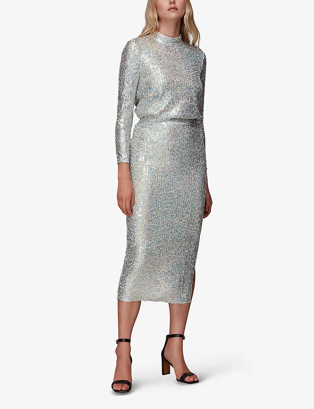 Whistles High-neck Sequin-embellished Top 2 Whistles High-neck Sequin-embellished Top - Image 2