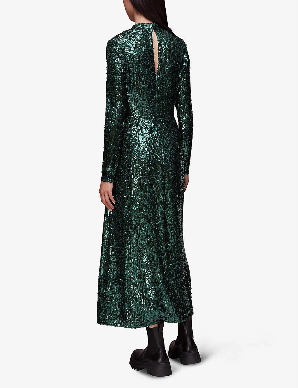 Whistles Stretch-woven Midi Dress 4 Whistles Stretch-woven Midi Dress - Image 4