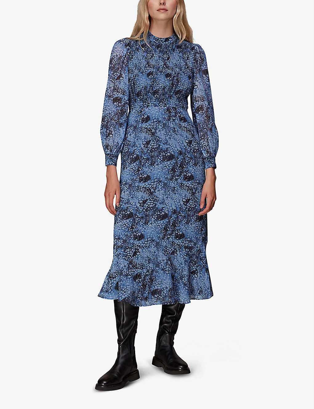 Whistles Recycled Polyester Midi Dress 2 Whistles Recycled Polyester Midi Dress - Image 2