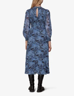 Whistles Recycled Polyester Midi Dress 9 Whistles Recycled Polyester Midi Dress -The Fashion Shop R04069782 MULTICOLOURED ALT03