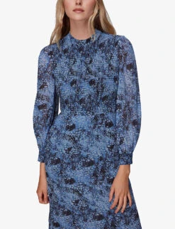 Whistles Recycled Polyester Midi Dress 10 Whistles Recycled Polyester Midi Dress -The Fashion Shop R04069782 MULTICOLOURED ALT04