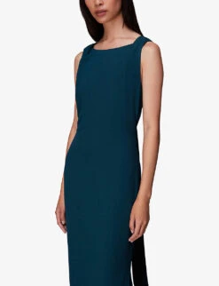 Whistles Tie Back Maxi Dress -The Fashion Shop R04069789 GREEN ALT02