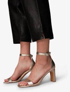 Whistles Leather Heeled Sandals -The Fashion Shop R04069979 BARELYBLACK ALT03