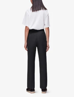 Whistles Slim-leg Ponte Woven Trousers 8 Whistles Slim-leg Ponte Woven Trousers -The Fashion Shop R04070384 BLACK ALT03