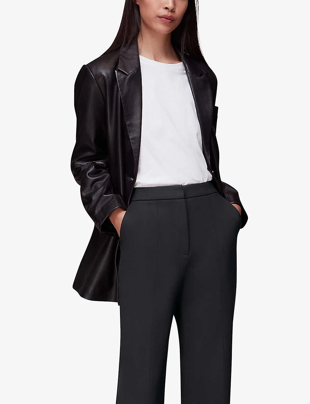 Whistles Slim-leg Ponte Woven Trousers 5 Whistles Slim-leg Ponte Woven Trousers - Image 5