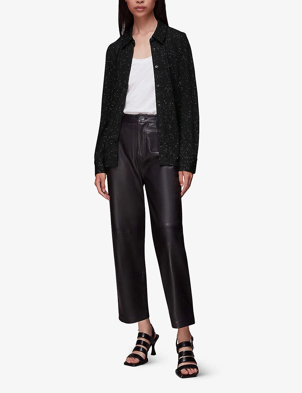 Whistles Grace Sparkle-detail Woven Shirt 2 Whistles Grace Sparkle-detail Woven Shirt - Image 2