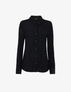Whistles Grace Sparkle-detail Woven Shirt