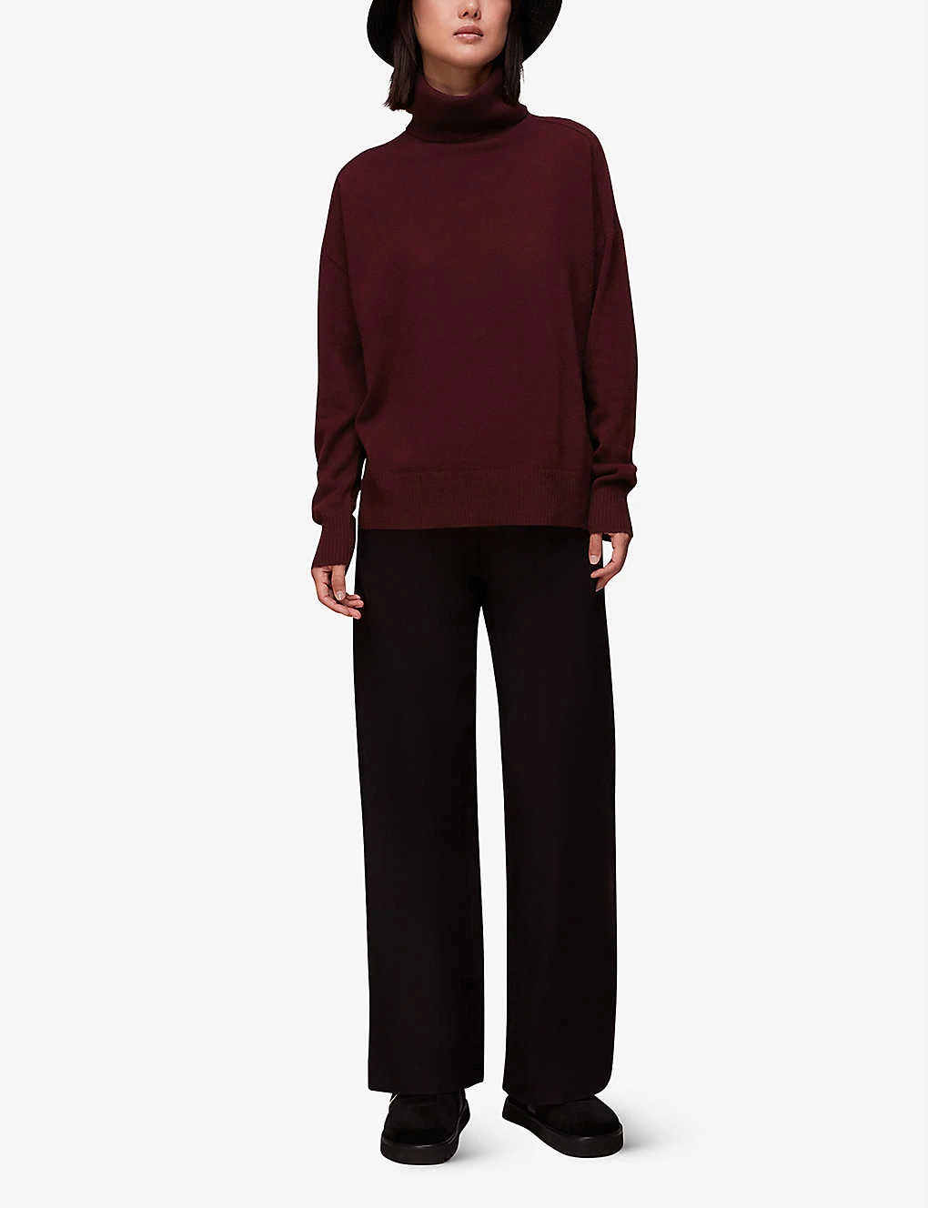 Whistles Roll-neck Cashmere Knitted Jumper 2 Whistles Roll-neck Cashmere Knitted Jumper - Image 2
