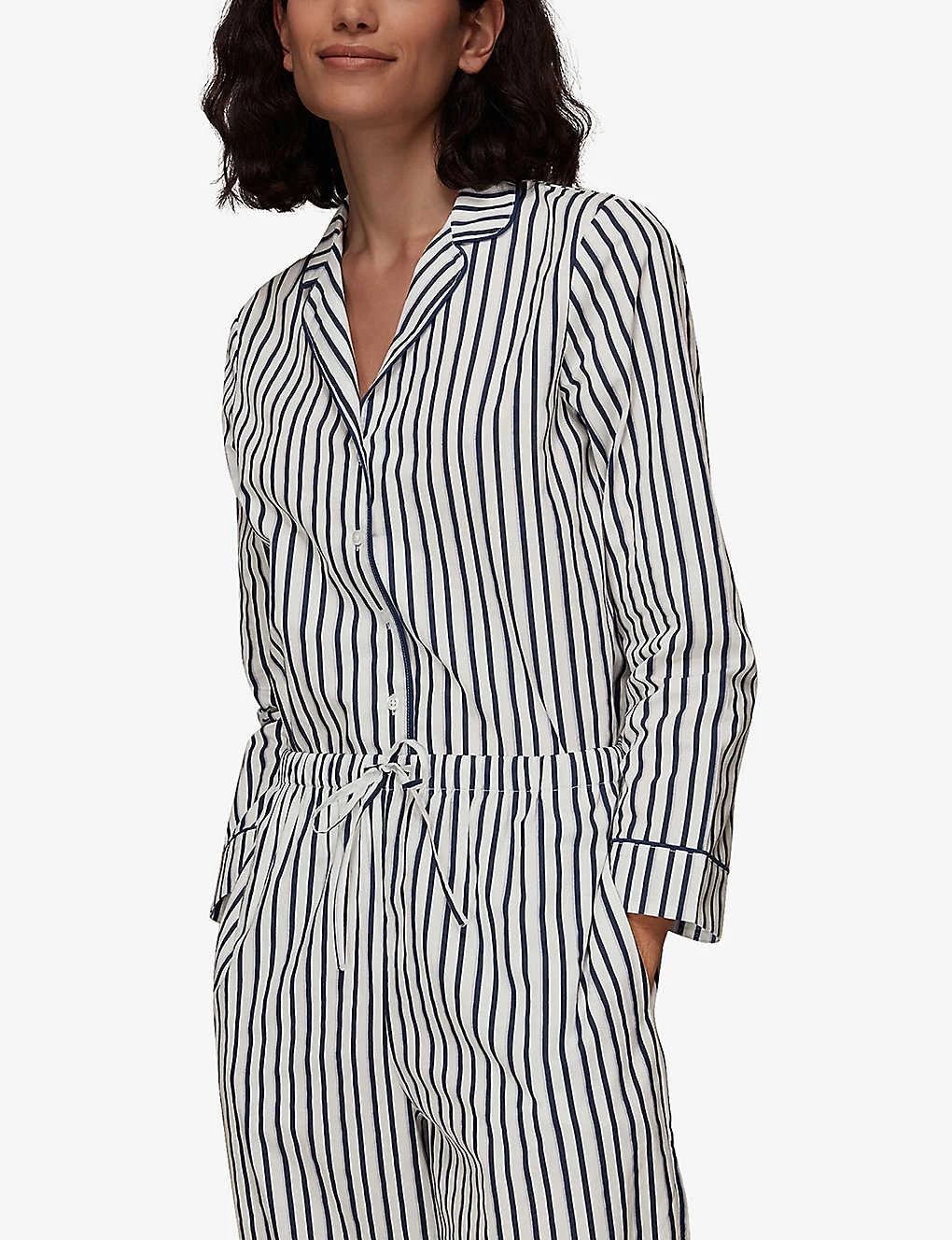 Whistles Striped Relaxed-fit Cotton Pyjamas 3 Whistles Striped Relaxed-fit Cotton Pyjamas - Image 3