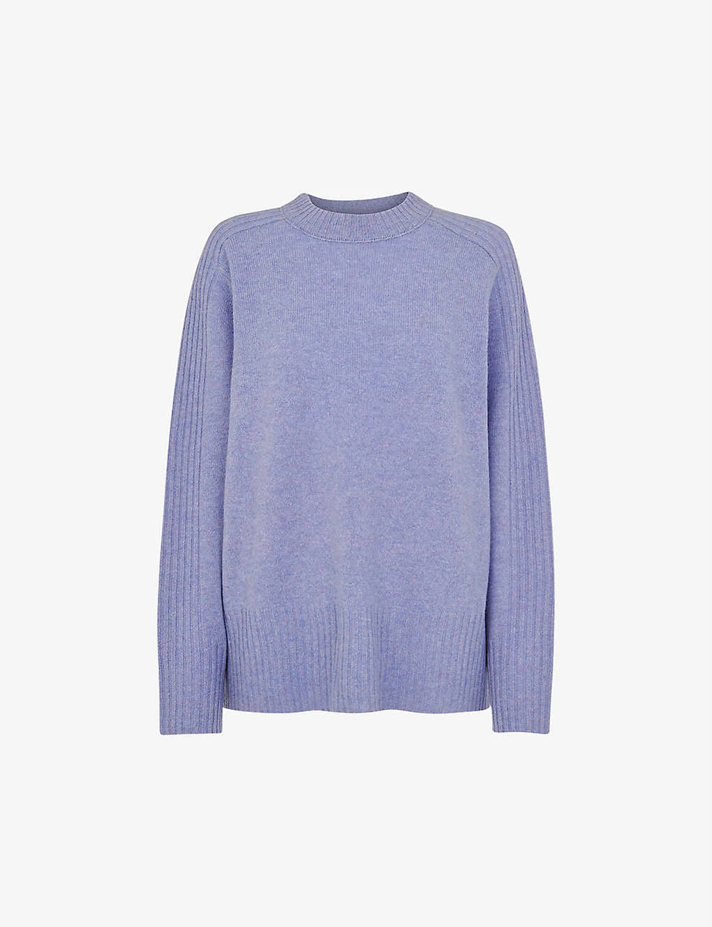 Whistles Ribbed-panel Relaxed-fit Wool Jumper 1 Whistles Ribbed-panel Relaxed-fit Wool Jumper
