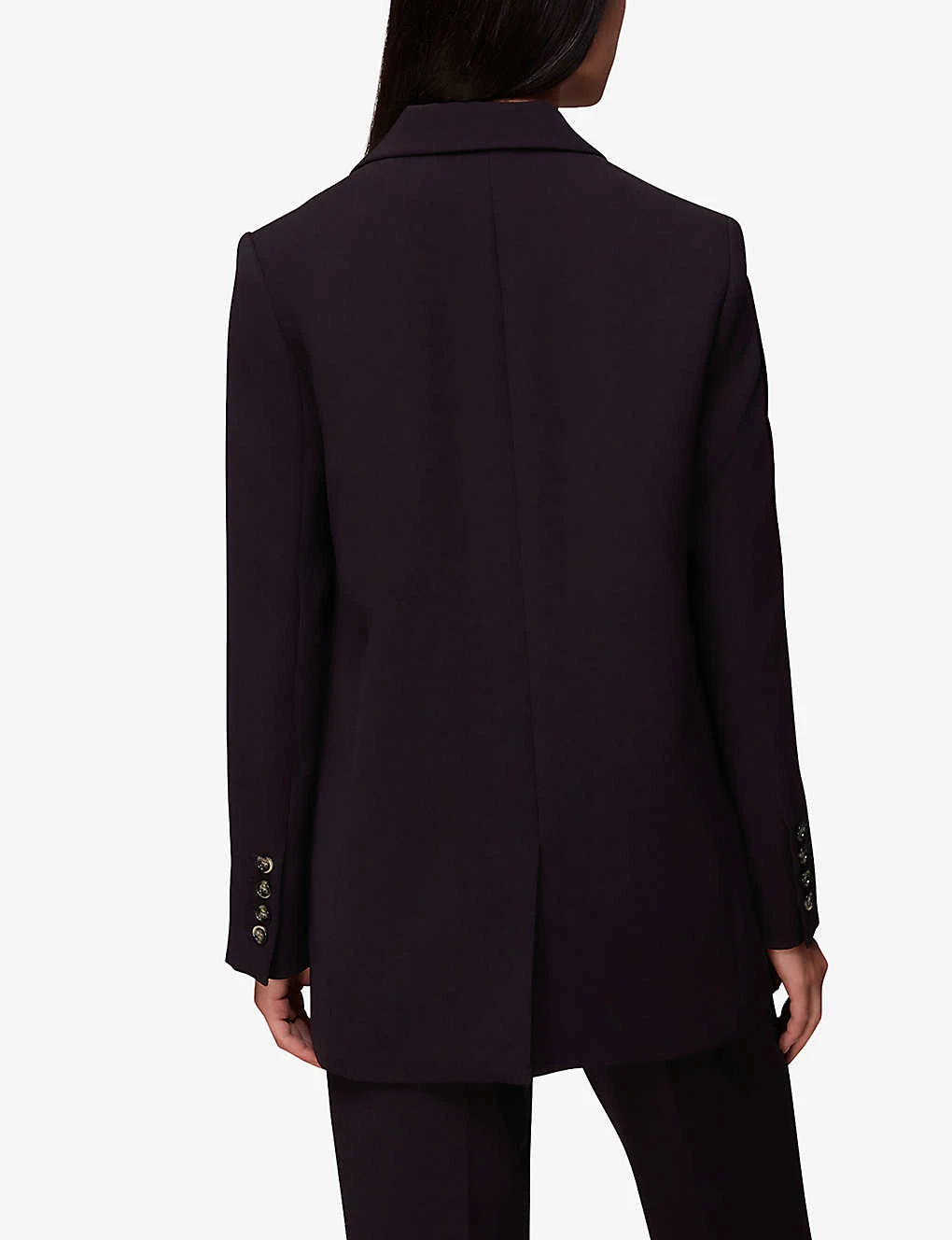 Whistles Boxy-fit Recycled-crepe Boyfriend Blazer 4 Whistles Boxy-fit Recycled-crepe Boyfriend Blazer - Image 4