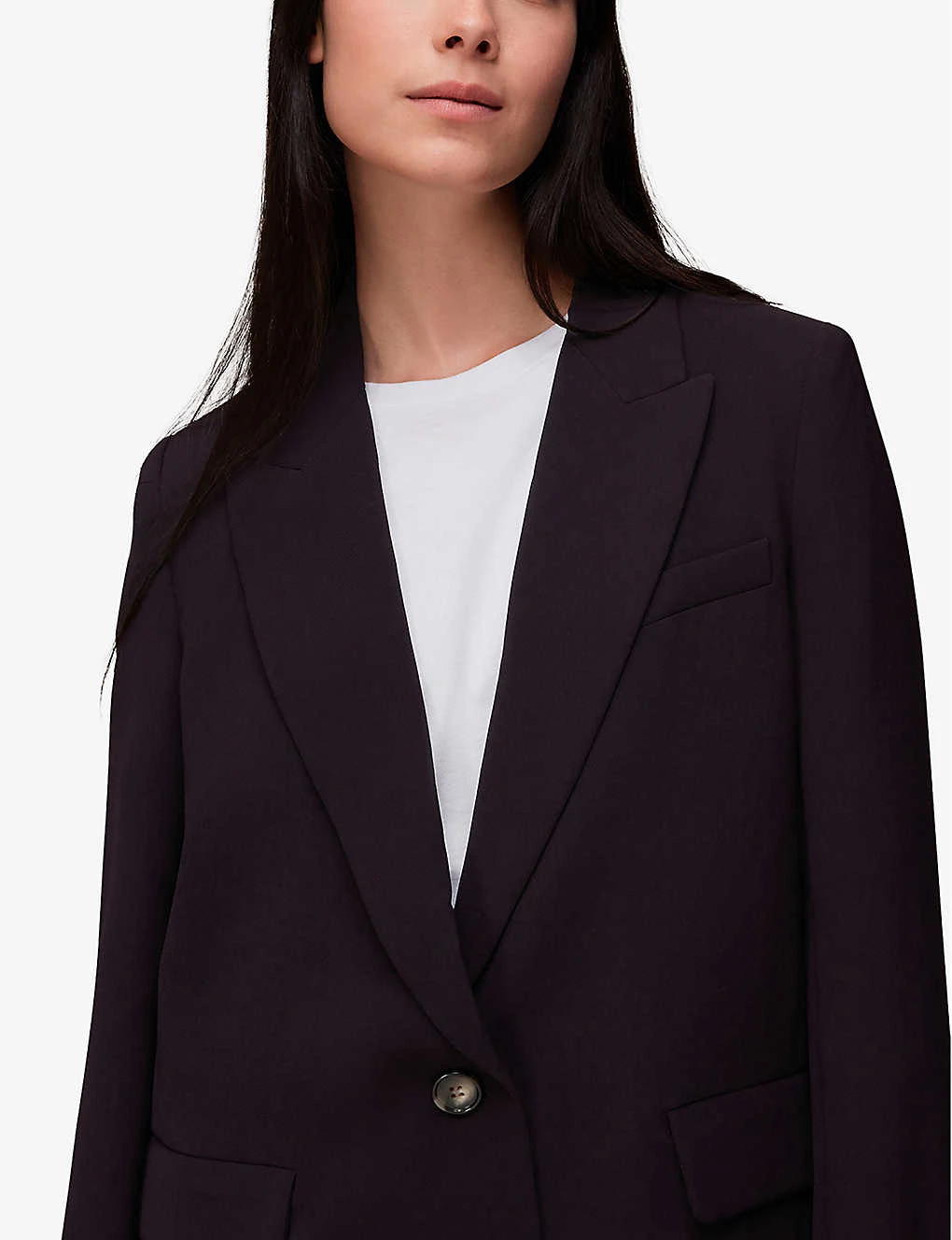 Whistles Boxy-fit Recycled-crepe Boyfriend Blazer 5 Whistles Boxy-fit Recycled-crepe Boyfriend Blazer - Image 5