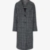 Whistles Gingham Relaxed-fit Wool-blend Coat