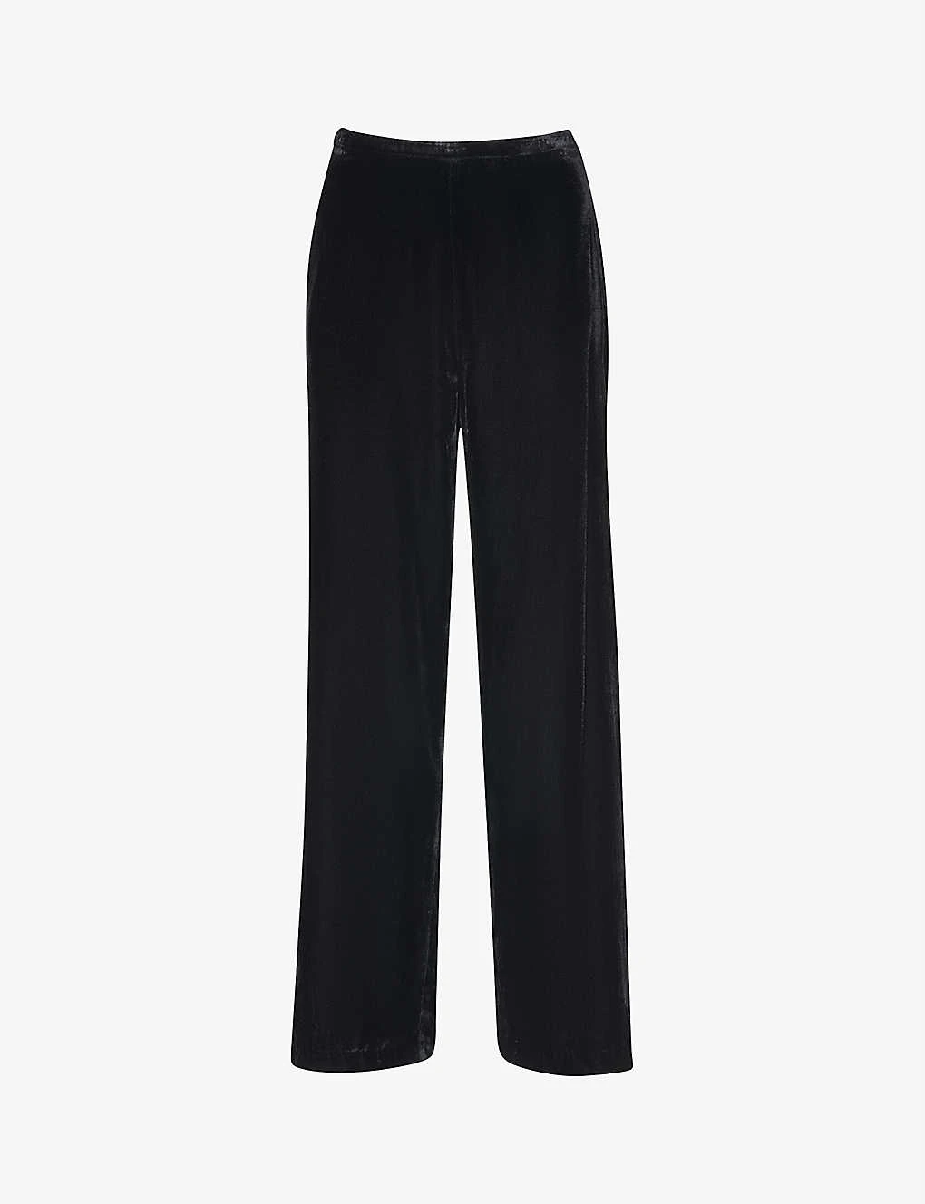 Whistles Wide-leg High-rise Velvet Trousers 1 Whistles Wide-leg High-rise Velvet Trousers