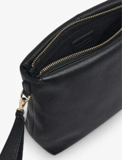 Whistles Avah Zip-fastened Leather Clutch Bag 8 Whistles Avah Zip-fastened Leather Clutch Bag -The Fashion Shop R04077202 BLACK ALT03