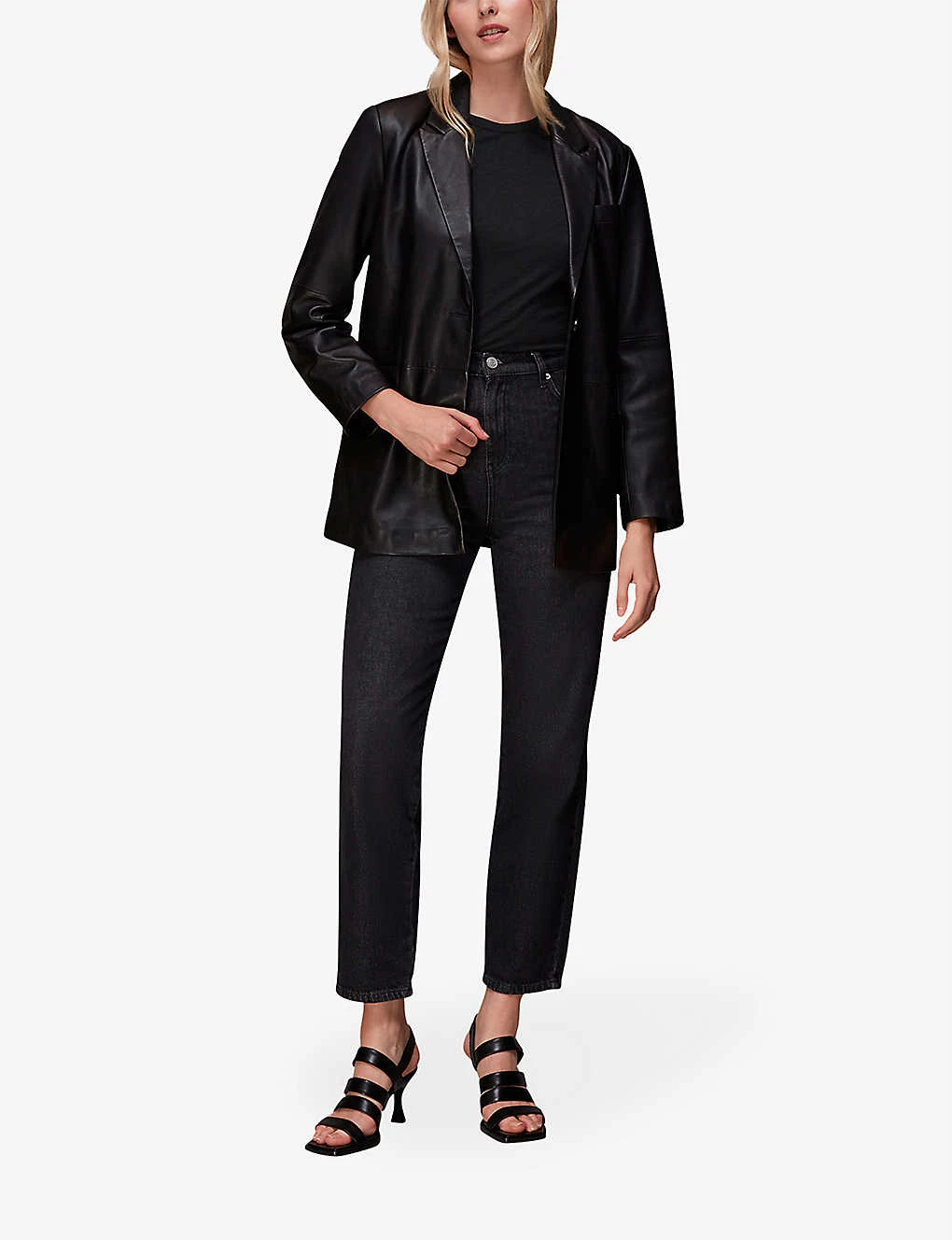 Whistles Lola Checkerboard-print Stretch Recycled-polyester Midi Skirt 2 Whistles Lola Checkerboard-print Stretch Recycled-polyester Midi Skirt - Image 2