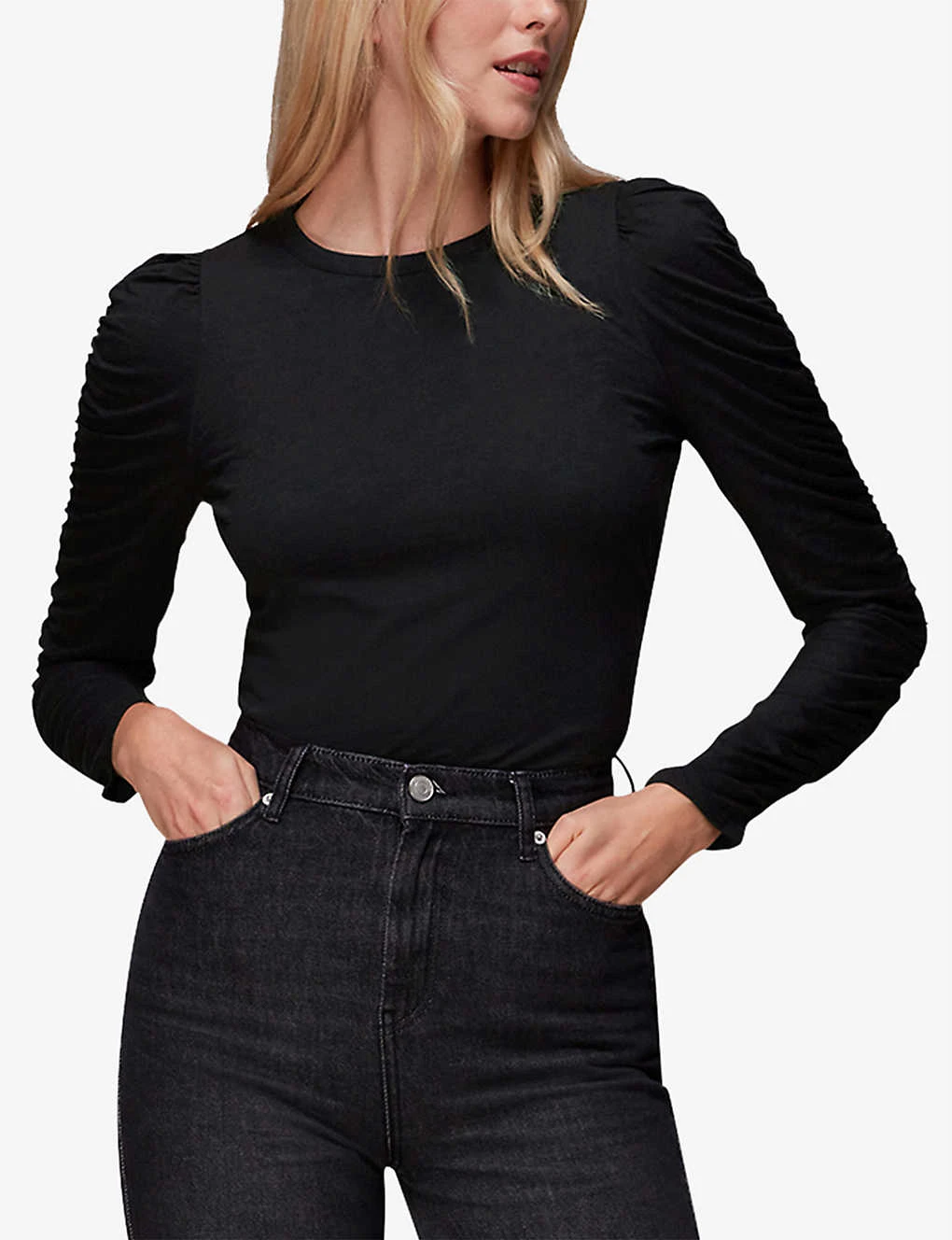 Whistles Lola Checkerboard-print Stretch Recycled-polyester Midi Skirt 3 Whistles Lola Checkerboard-print Stretch Recycled-polyester Midi Skirt - Image 3