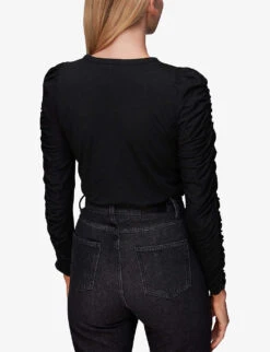 Whistles Lola Checkerboard-print Stretch Recycled-polyester Midi Skirt 8 Whistles Lola Checkerboard-print Stretch Recycled-polyester Midi Skirt -The Fashion Shop R04077203 BLACK ALT03