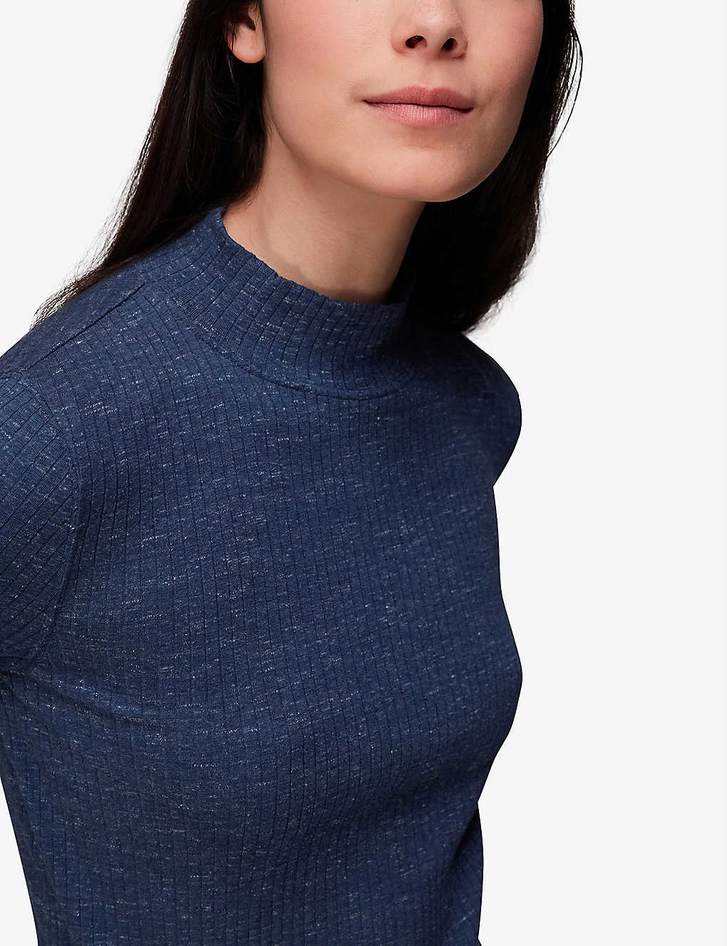 Whistles High-neck Ribbed Stretch-cotton Top 5 Whistles High-neck Ribbed Stretch-cotton Top - Image 5