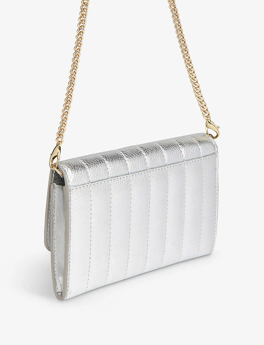 Whistles Elly Quilted Metallic-leather Cross-body Bag 3 Whistles Elly Quilted Metallic-leather Cross-body Bag - Image 3