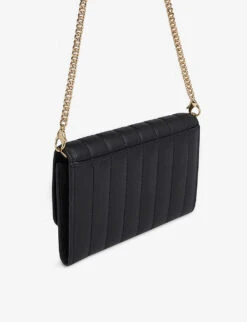 Whistles Elly Quilted Leather Cross-body Bag -The Fashion Shop R04077983 BLACK ALT02