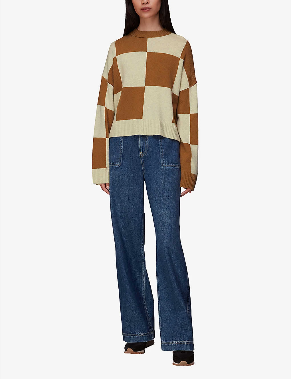 Whistles Check-pattern Wool-blend Jumper 3 Whistles Check-pattern Wool-blend Jumper - Image 3