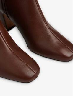 Whistles Holan Heeled Leather Ankle Boots 6 Whistles Holan Heeled Leather Ankle Boots -The Fashion Shop R04078980 BROWN ALT02