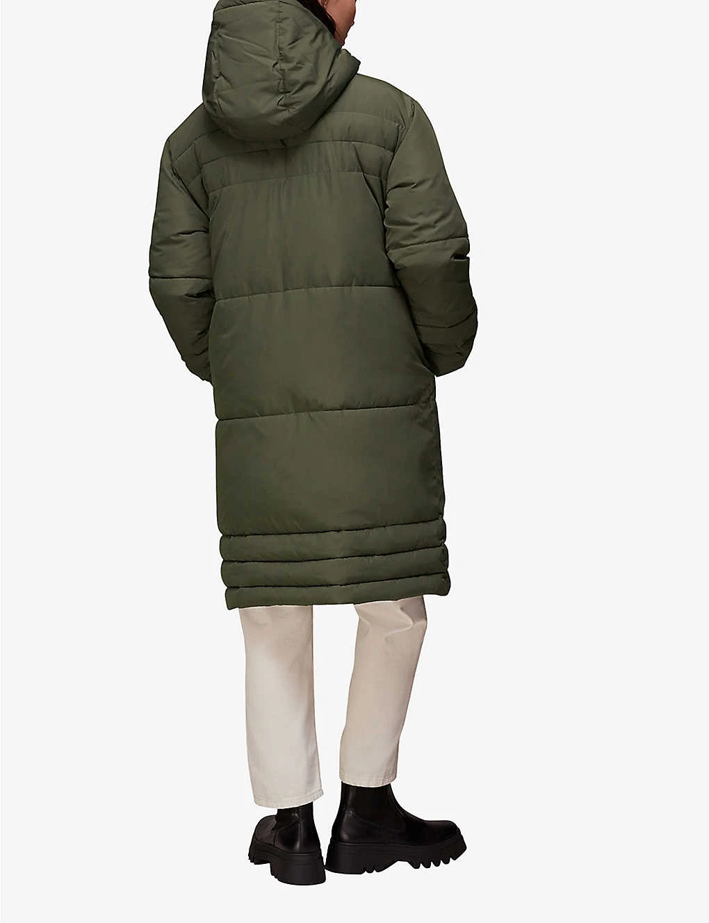 Whistles Becky Longline Recycled-polyester Puffer Coat 4 Whistles Becky Longline Recycled-polyester Puffer Coat - Image 4